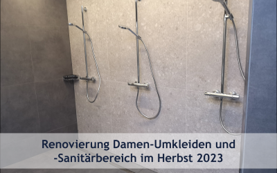Weitere Renovierung im Endersbacher Clubhaus im Herbst 2023
